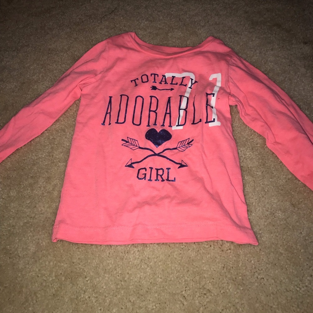 Carters pink long sleeve girls shirt